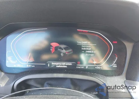 2021 BMW 330I xDrive z USA, uszkodzony, nr VIN 3MW5R7J06M8C13448